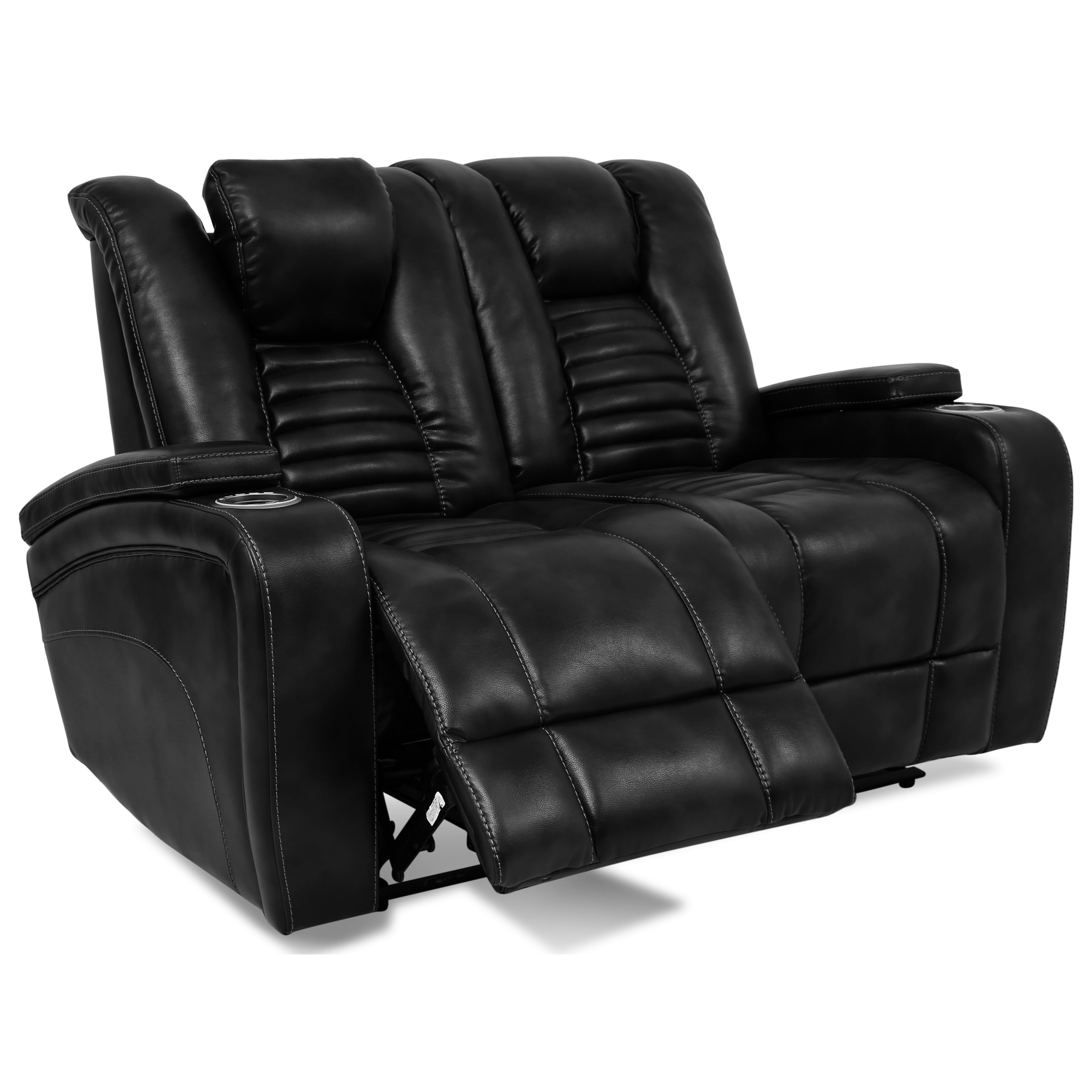 Burgess 16251 Contemporary Dual Power Reclining Loveseat with Power
